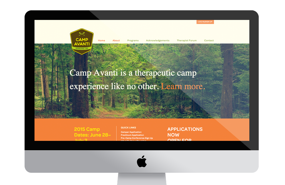 Camp Avanti Website
