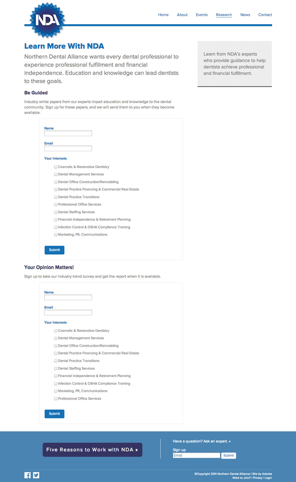 NDA Web Forms