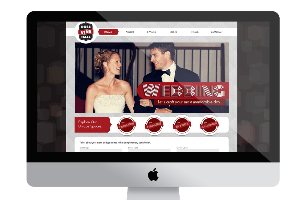 Rose Vine Hall Website